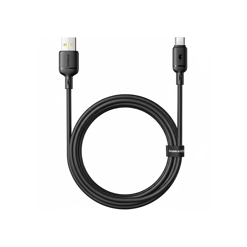 Baseus Silky Fast Charging Data Cable USB-A to USB-C 3A 2m P10377703113-03 Black