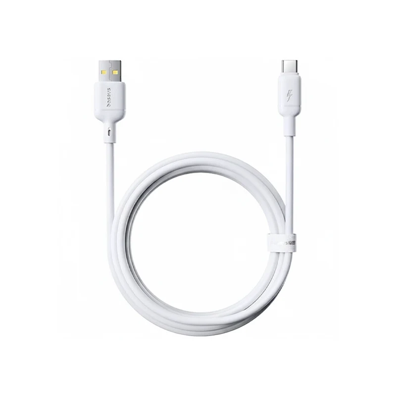 Baseus Silky Fast Charging Data Cable USB-A to USB-C 3A 1m P10377703213-02 White