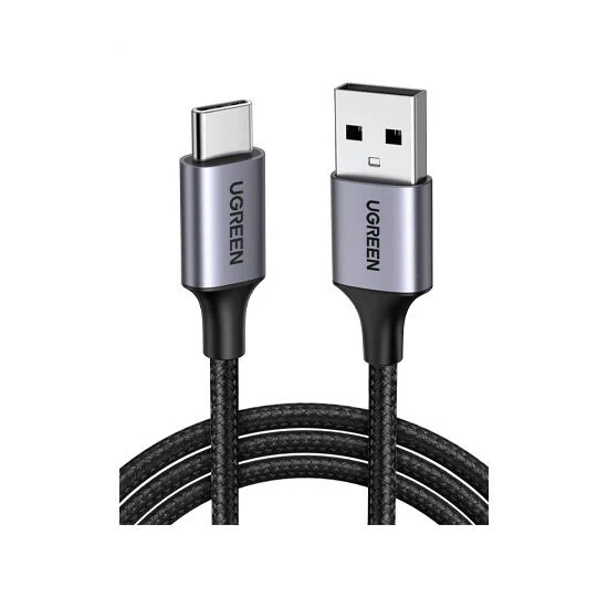 Ugreen USB 2.0 A to USB-C Cable Nickel Plating Aluminum Braid 2m 60128 Black