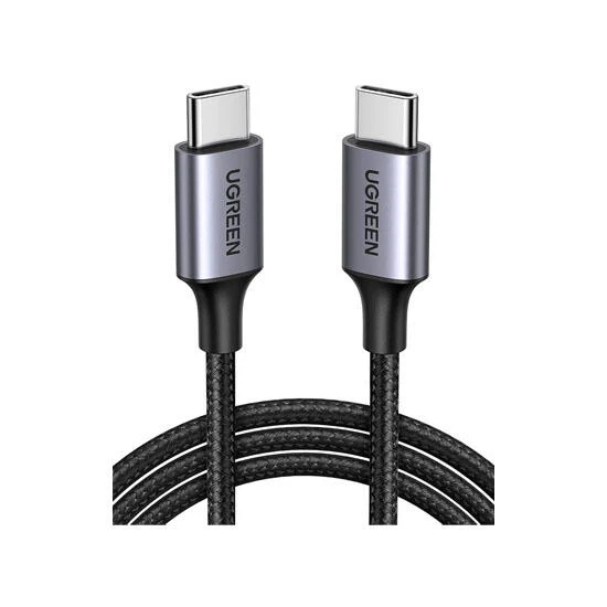 Ugreen USB-C to USB-C PD Fast Charging Cable 3A Max Gray 1m 50150 Black/Grey