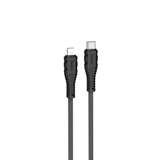Hoco Nano Silicone Charging Data Type-C to Lightning X67 Black