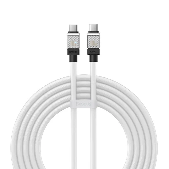 Baseus CoolPlay Series Fast Charging Cable Type-C to Type-C 100W 1m CAKW000202 White