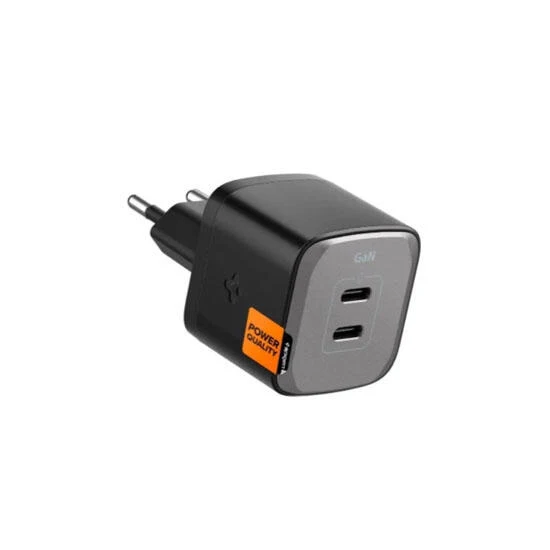 Spigen Wall Charger GaN III 45W Dual USB-C Port ACH05154 Black