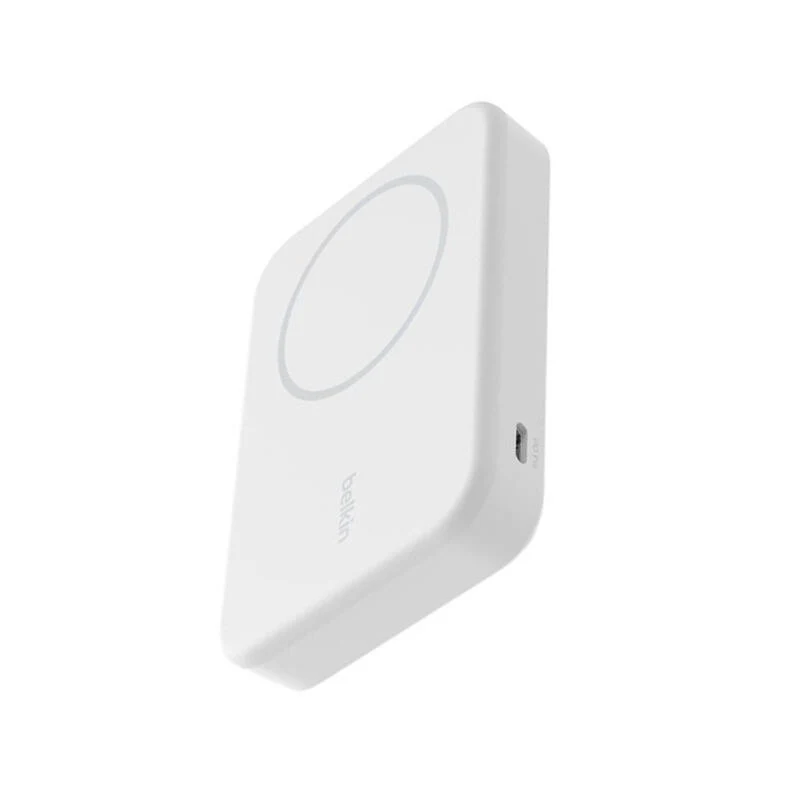 Belkin Magnetic Wireless Power Bank Qi2 15W 8000mAh With Stand BPD007BTWH White