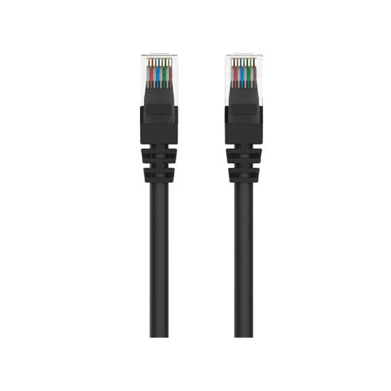 Belkin CAT6 Ethernet Cable Patch Snagless 1M RJ45M A3L981BT01MBKHS Black