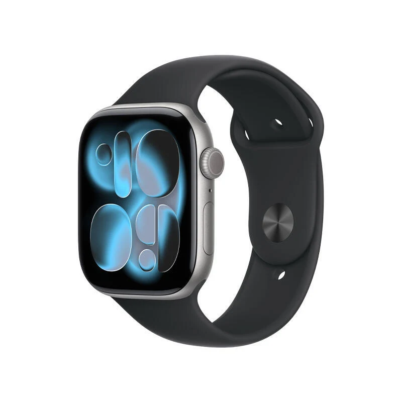 Apple Watch Series 11 GPS 46mm Space Grey Aluminium Case With Black Sport Band MEV04 S/M
