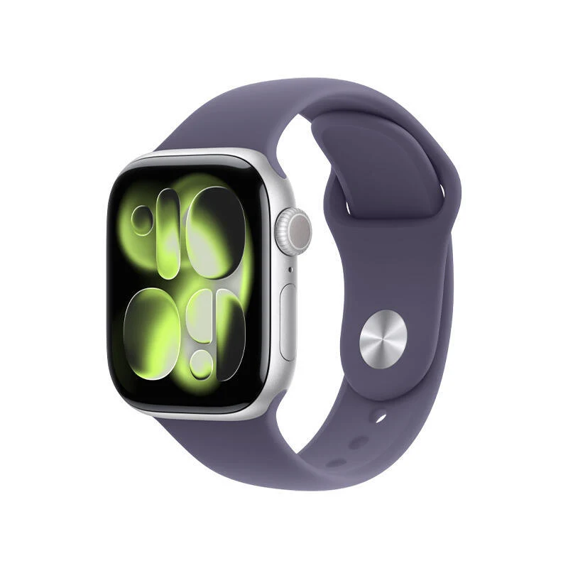 Apple Watch Series 11 GPS 42mm Silver Aluminium Case With Purple Fog Sport Band MEU64 S/M