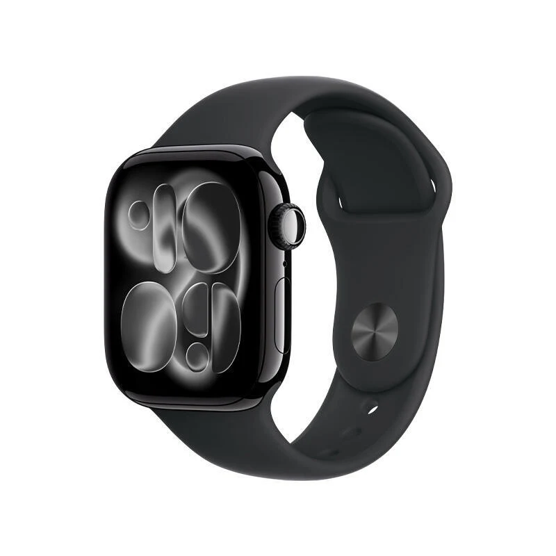 Apple Watch Series 11 GPS 42mm Jet Black Aluminium Case With Black Sport Band MEQT4 S/M