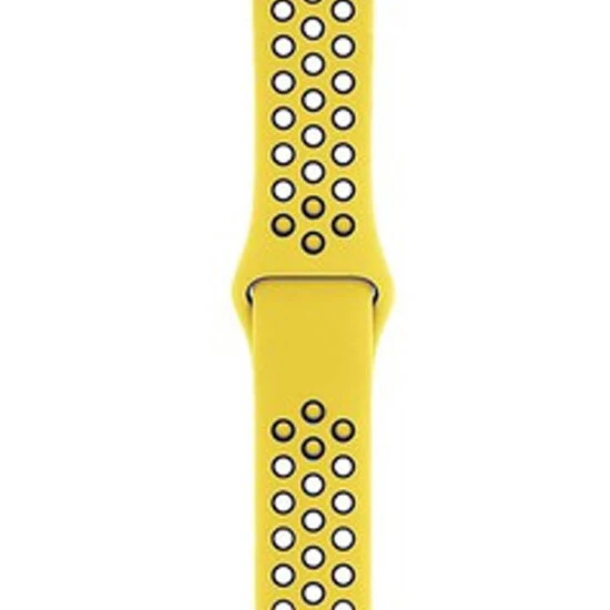 Sport Band With Hole For Apple Watches Series 7 41MM Yellow