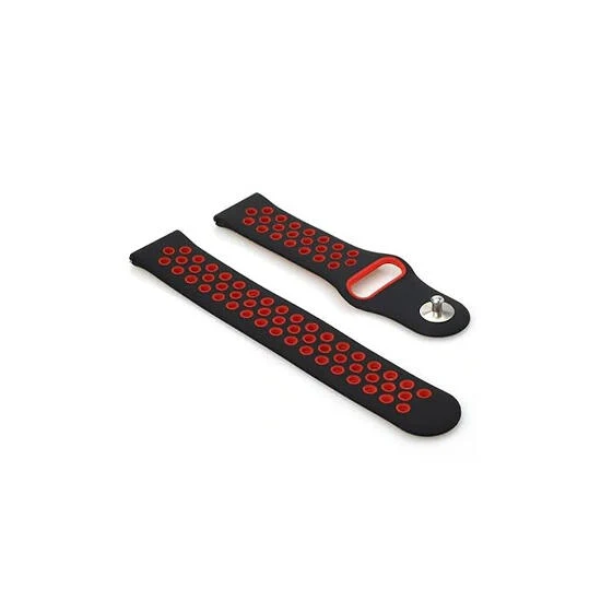 Sport Band With Hole For Apple Watches Series 38/40/41mm L Black/Red