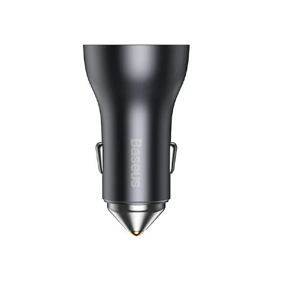 Baseus Golden Contactor Max Dual Fast Charge Car Charger C+C 60W CGJM000213 Dark Grey