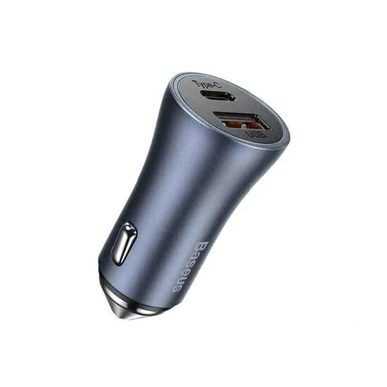 Baseus Golden Contactor Pro Dual Quick Car Charger UC 40W CCJD-0G Grey