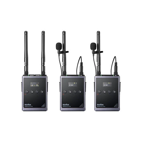 Godox UHF Wireless Microphone System WMicS1 Pro Kit2 Black