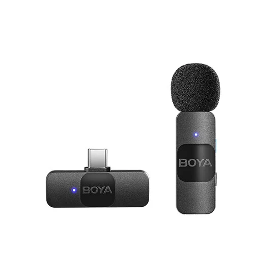 Boya BY-V10 Ultracompact 2.4GHz Wireless Microphone System Black