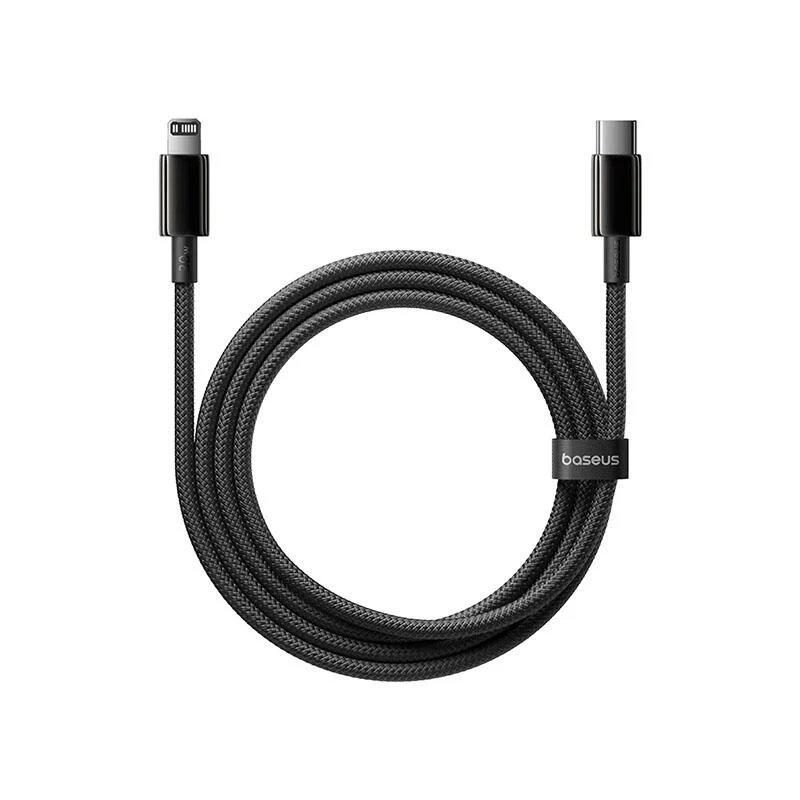 Baseus Tungsten Gold Air Fast Charging Data Cable USB-C to iP 30W 2m E0429201 Cluster Black