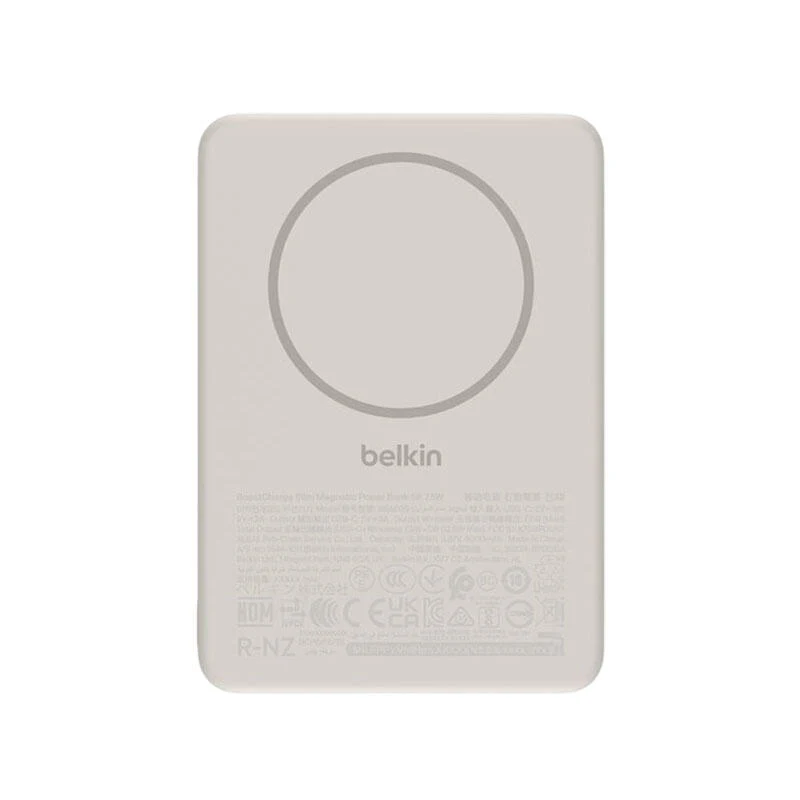Belkin Slim Magnetic Wireless Power Bank 5000mAh BPD020HQSA Sand
