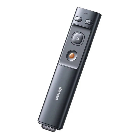 Baseus Orange Dot Wireless Presenter Red Laser ACFYB-B0G Grey