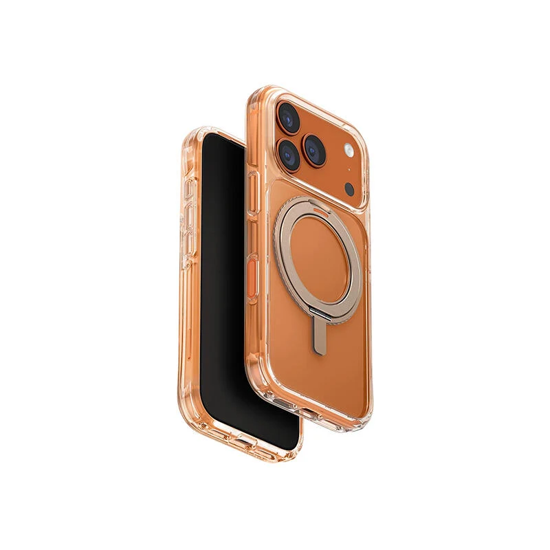Uniq Hybrid Swivix 360 Rotation Kickstand Apple iPhone 17 Pro Taupe Gold