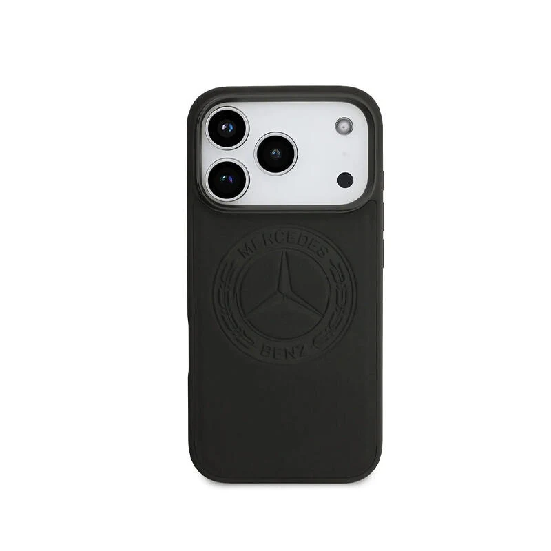 Mercedes-Benz HC Magsafe Leather Vint HC Magsafe Leather Vintage Logo Iphone 17 Pro MEHMP17L25RICVLK Black