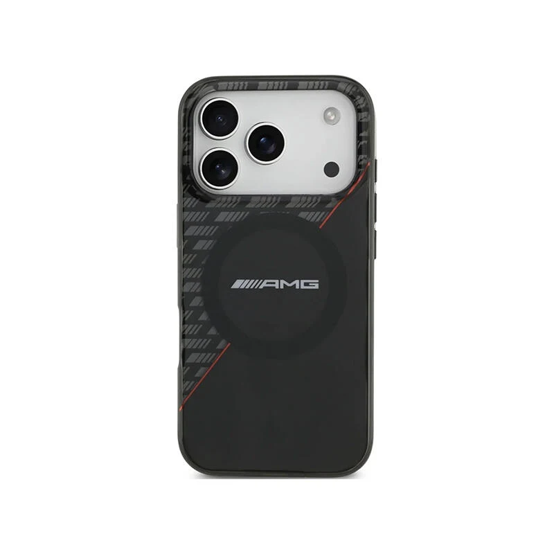 AMG HC Magsafe Double Layer Transparent RhoMBs Iphone 17 Pro AMHMP17L24HRDKR Black/Red
