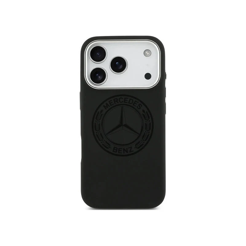 Mercedes-Benz HC Magsafe Leathe HC HC Magsafe Silicone Vintage Logo Iphone 17 Pro MEHMP17L25LSOVILK Black