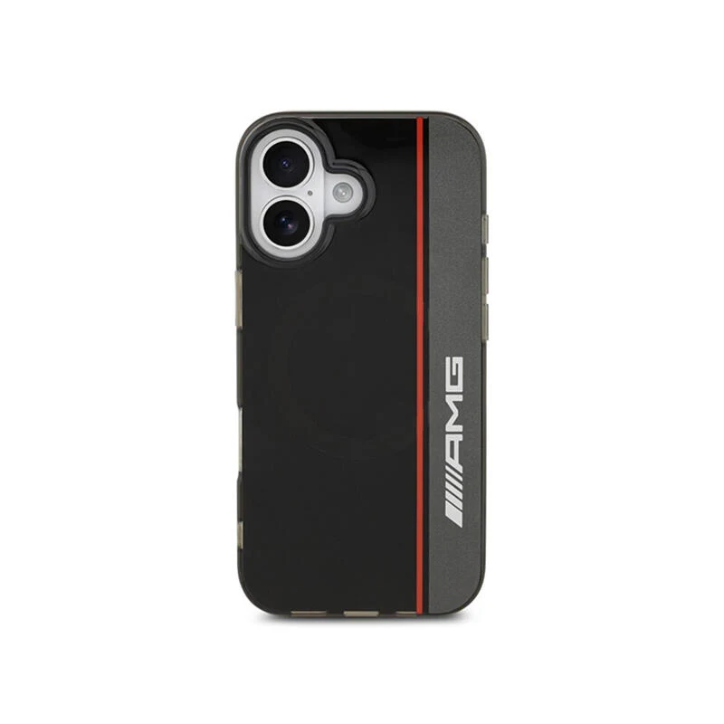AMG HC Magsafe Double Layer Transparent Bow Lines Iphone 17 AMHMP17S24HVTLK Black