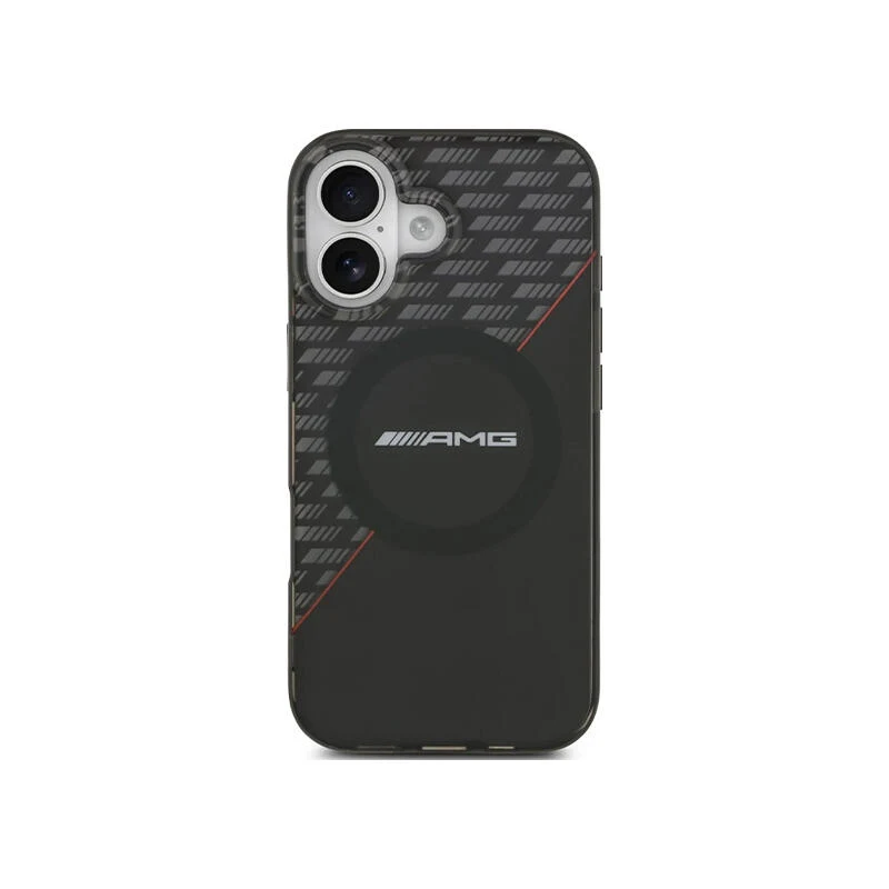 AMG HC Magsafe Double Layer Transparent RhoMBs Iphone 17 AMHMP17S24HRDKR Black/Red