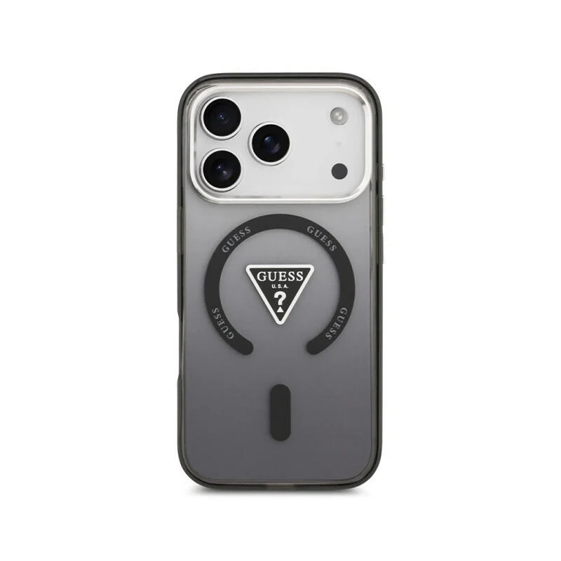 Guess HC Magsafe Iml Gradient Triangle Logo Iphone 17 Pro Max GUHMP17XHGTMLCGK Black