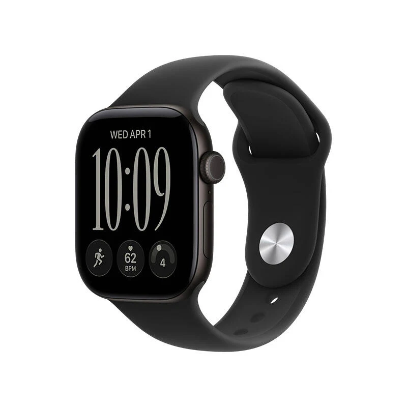 Apple Watch Series 12 GPS 42mm Black Aluminium Case with Black Sport Band MJEA4 S/M