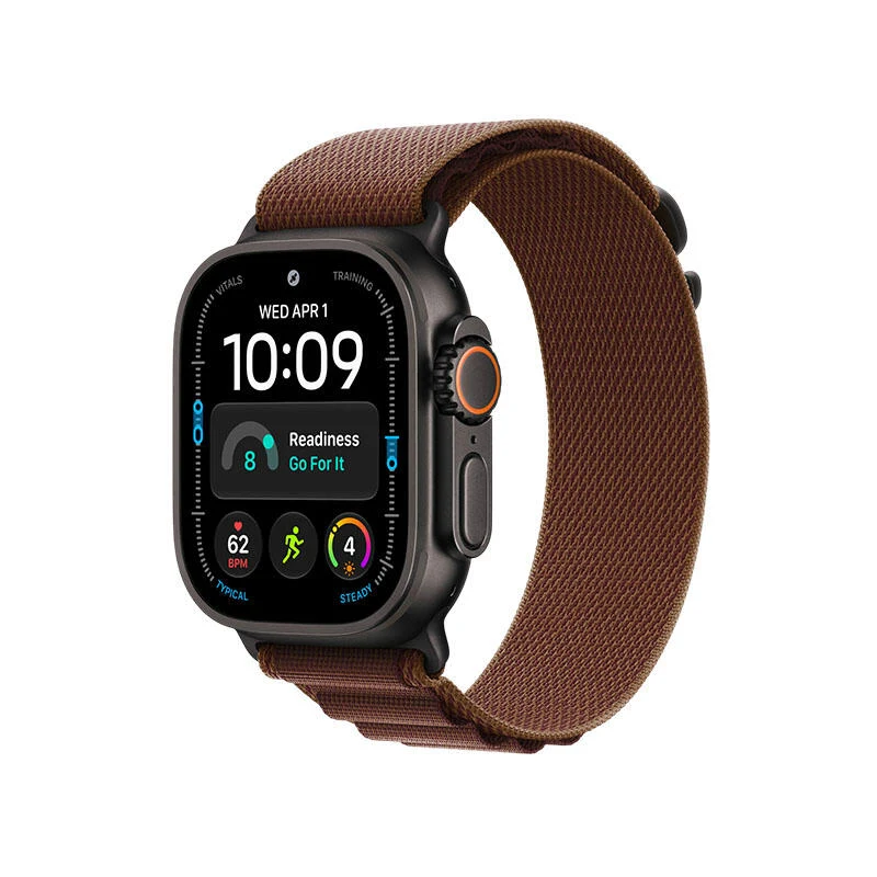 Apple Watch Ultra 4 GPS 49mm Black Titanium Case with Burgundy Alpine Loop MJC24 L