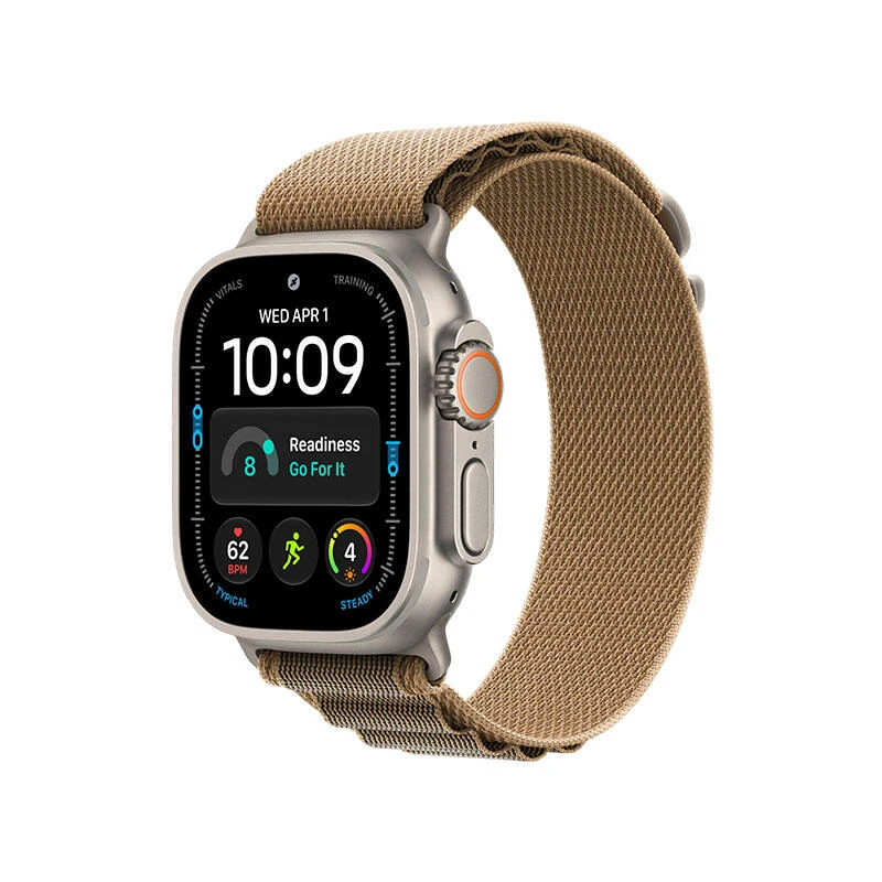 Apple Watch Ultra 4 GPS 49mm Natural Titanium Case with Desert Alpine Loop MJAF4 M