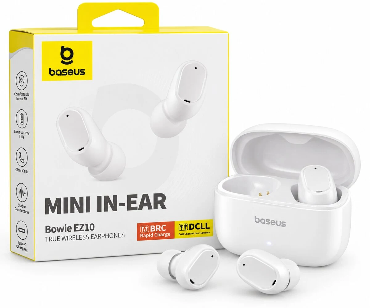 DZ-AE Baseus Bowie EZ10 True Wireless Earphones White
