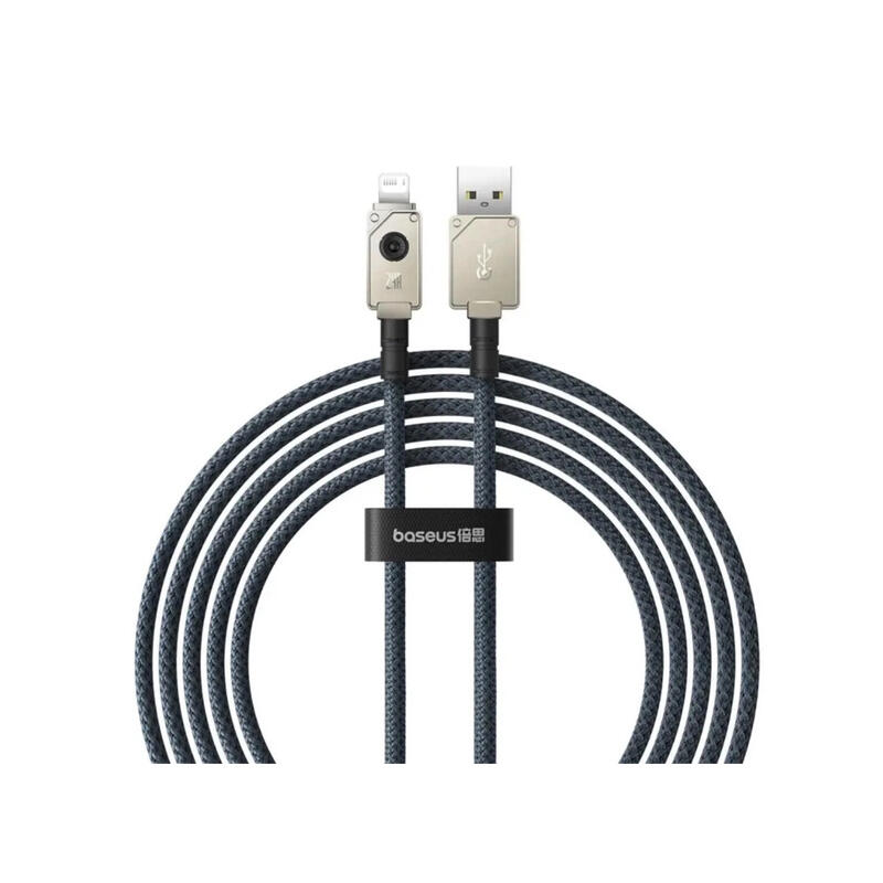 Baseus Unbreakable Series Fast Charging Data Cable USB to iP 2.4A 2m P10355802221-01 Stellar White