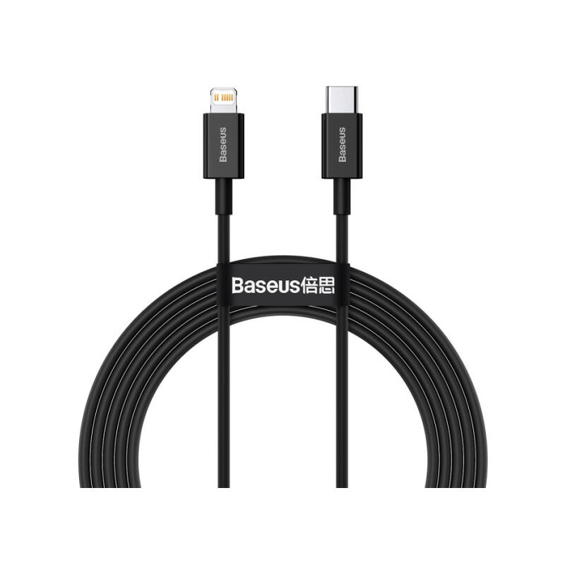 Baseus Superior Series Fast Charging Data Cable Type-C to Lightning PD 20W 2m CATLYS-C01 Black