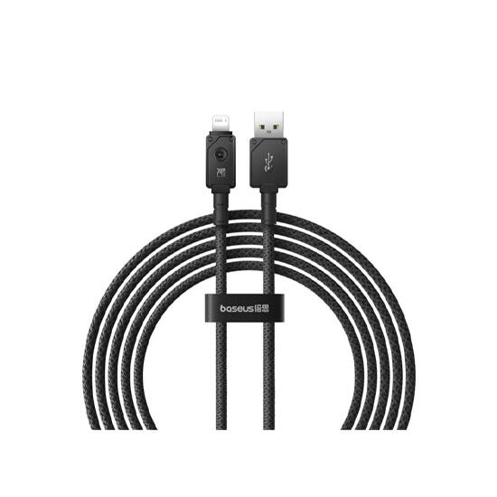 Baseus Unbreakable Series Fast Charging Data Cable USB to IP 2.4A 2m P10355802111-01 Cluster Black