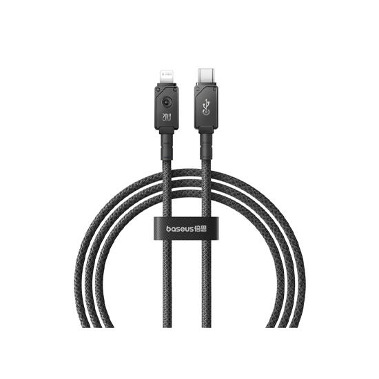 Baseus Unbreakable Series Fast Charging Data Cable Type-C to IP 20W 1m P10355803111-00 Cluster Black