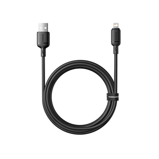 Baseus Silky Series Fast Charging Cable USB to Lightning 2.4A 2m P10377702113-01 Cluster Black