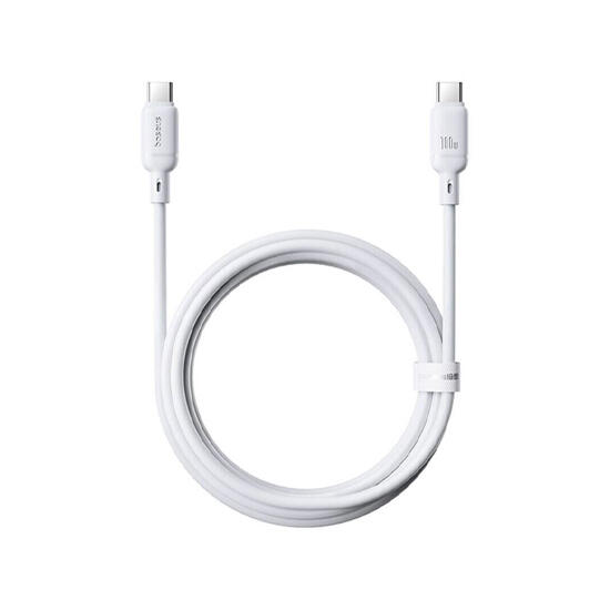 Baseus Silky Series Fast Charging Cable Type-C to Type-C 100W 2m P10377704213-01 White