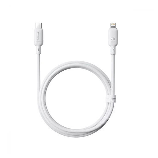 Baseus Silky Series Fast Charging Cable Type-C to Lightning 20W 1m P10377700213-00 White