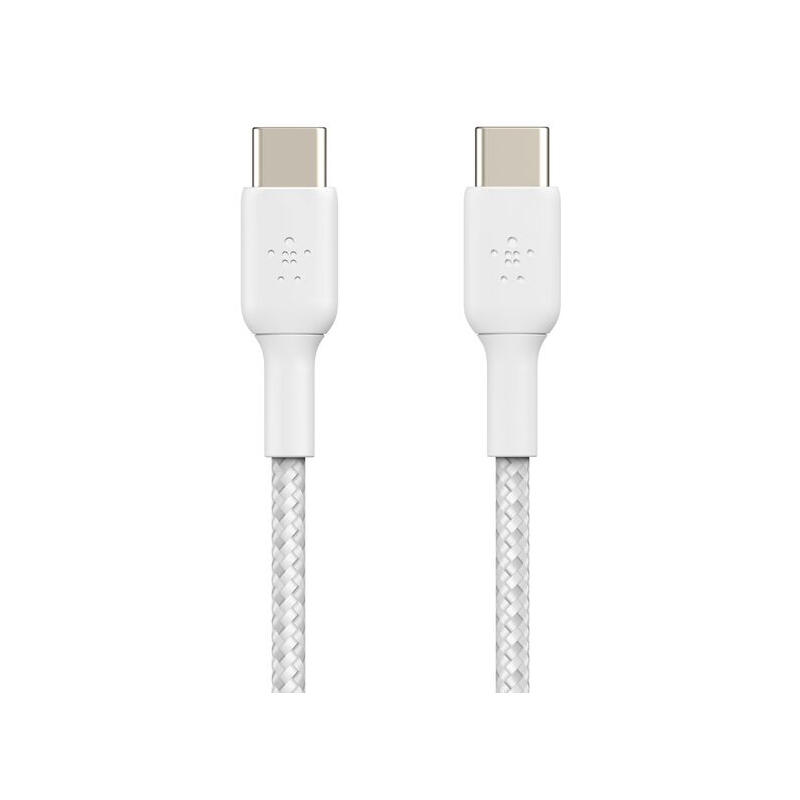 Belkin BoostCharge USB-C to USB-C Braided Cable 0.15M CAB004bt0MWH White
