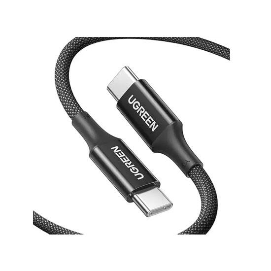 Ugreen USB-C to USB-C PD Fast Charging Silicone Braided Cable 5A Max 1m 15275 Black
