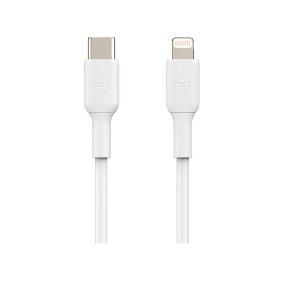 Belkin PVC C to Lightning Cable 1M CAA003BT1MWH White