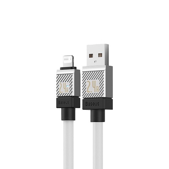 Baseus CoolPlay Series Fast Charging Cable USB to iP 2.4A 1m CAKW000402 White