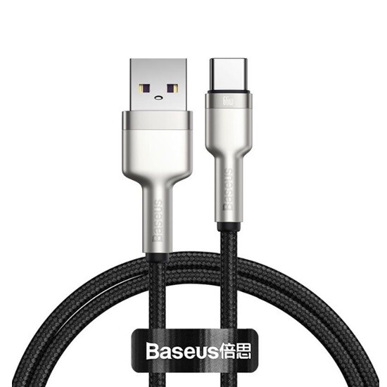 Baseus Cafule Series Metal Data Cable Type-C 66W 1m CAKF000101 Black