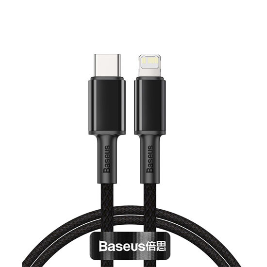 Baseus High Density Braided Fast Charging Data Cable Type-C to Lightning 20W 2m CATLGD-01 Black