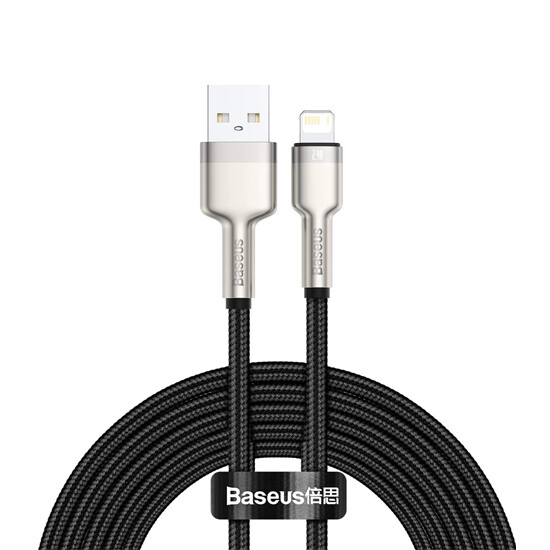 Baseus Cafule Series Metal Data Cable Lightning 2.4A 2m CALJK-B01 Black