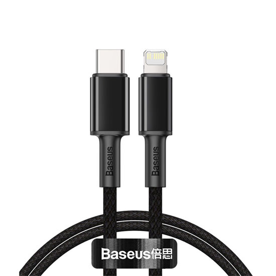 Baseus High Density Braided Fast Charging Data Cable Type-C to Lightning 20W 1m CATLGD-01 Black