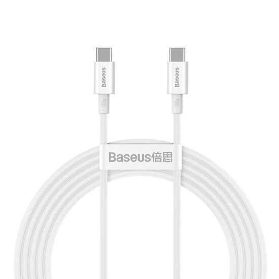 Baseus Superior Series Fast Charging Data Cable Type-C to Type-C 100W 1m CATYS-B02 White