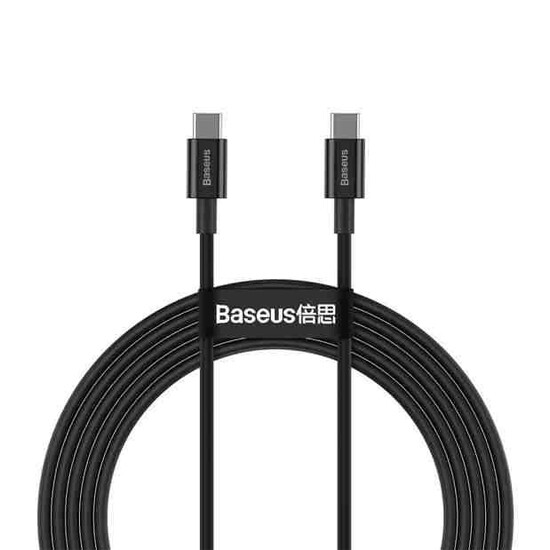 Baseus Superior Series Fast Charging Data Cable Type-C to Type-C 100W 1m CATYS-B01 Black
