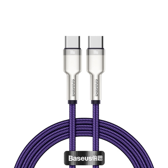 Baseus Cafule Series Metal Data Cable Type-C to Type-C 100W 1m CATJK-C05 Purple